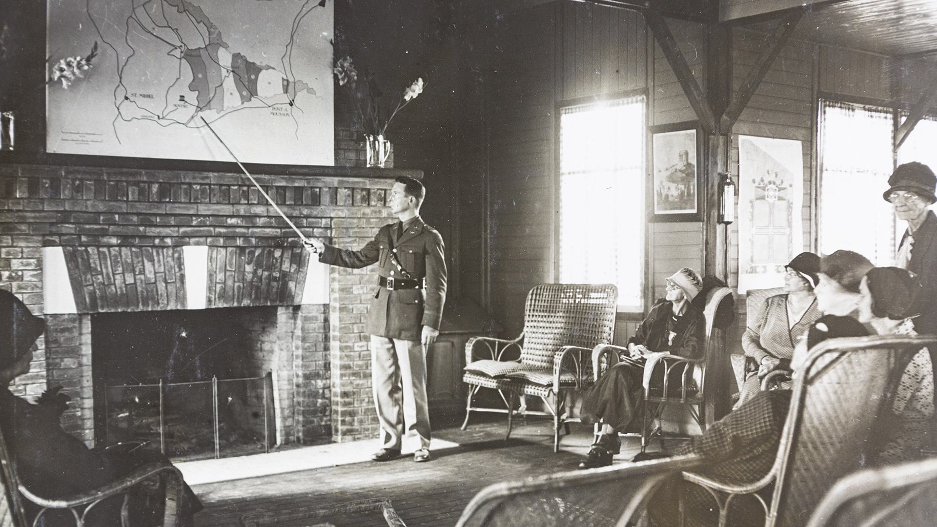 Figure 5 5 Lt Lucas in St Mihiel rest house NARA II 1920x1080