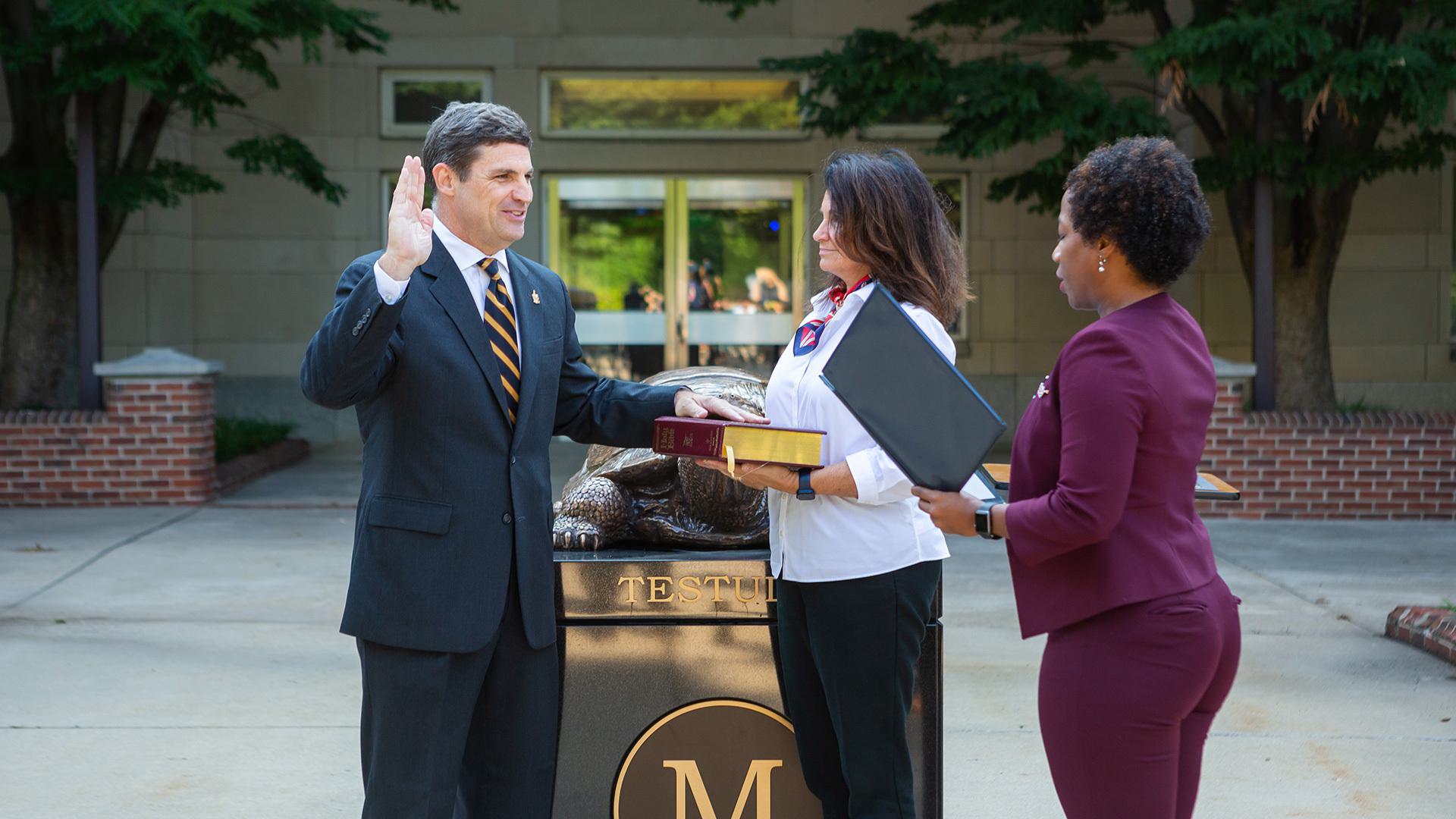 Doug peters sworn in umd board of regents