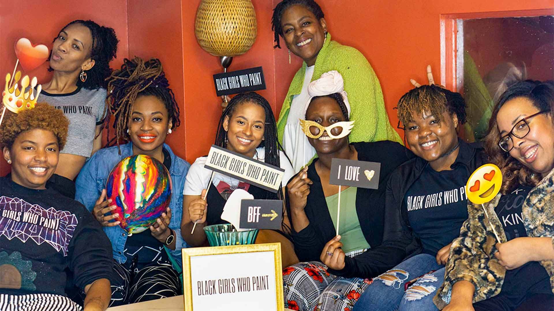 Black Girls Who Paint group shot