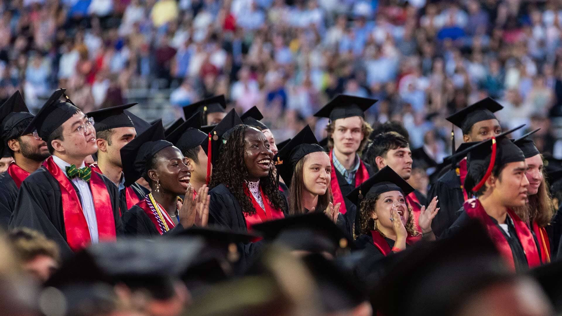 students at Commencement