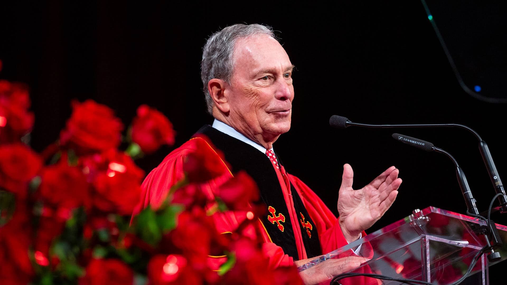 Bloomberg speaks at commencement