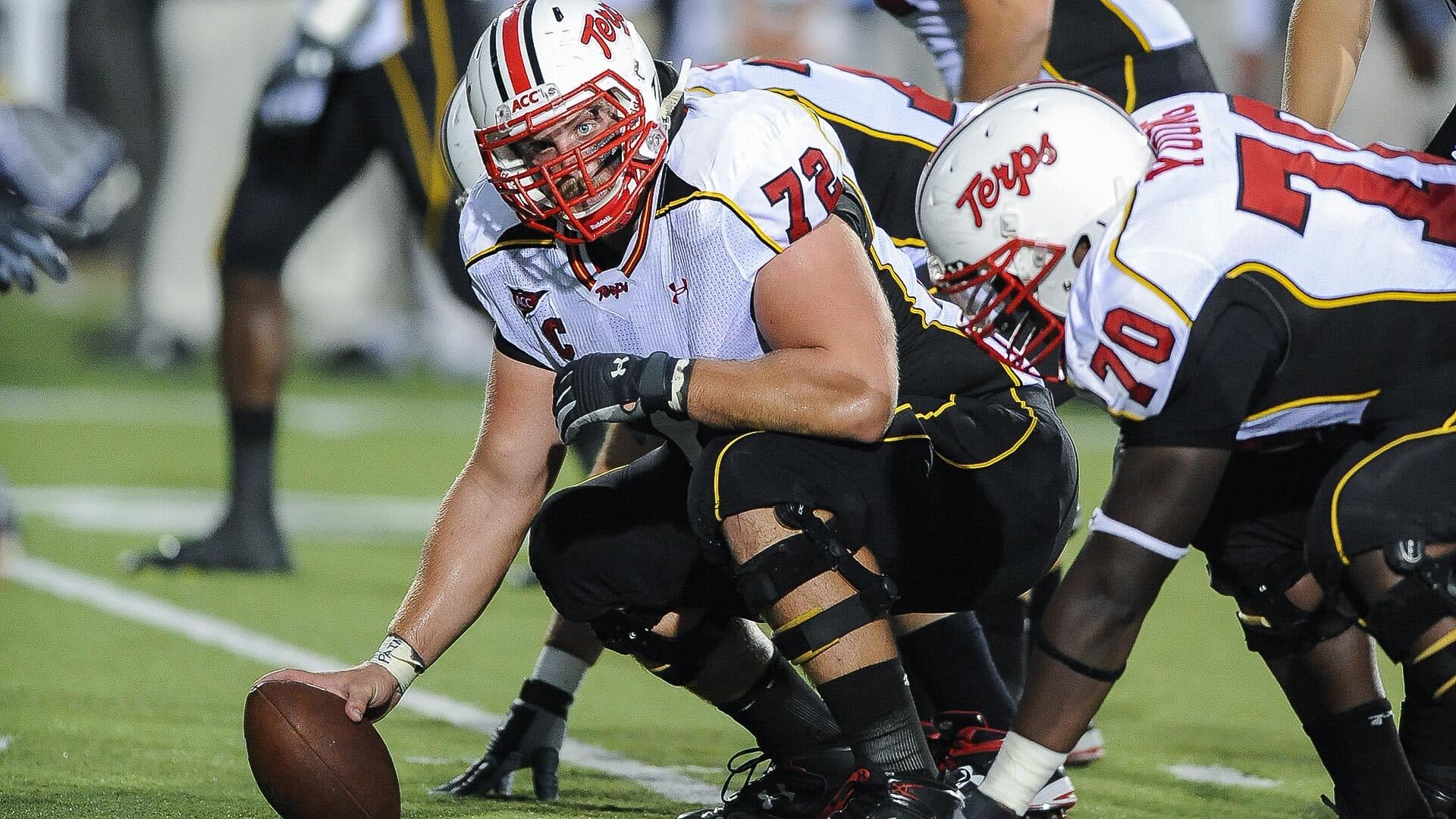 Phil Costa playing football for Maryland