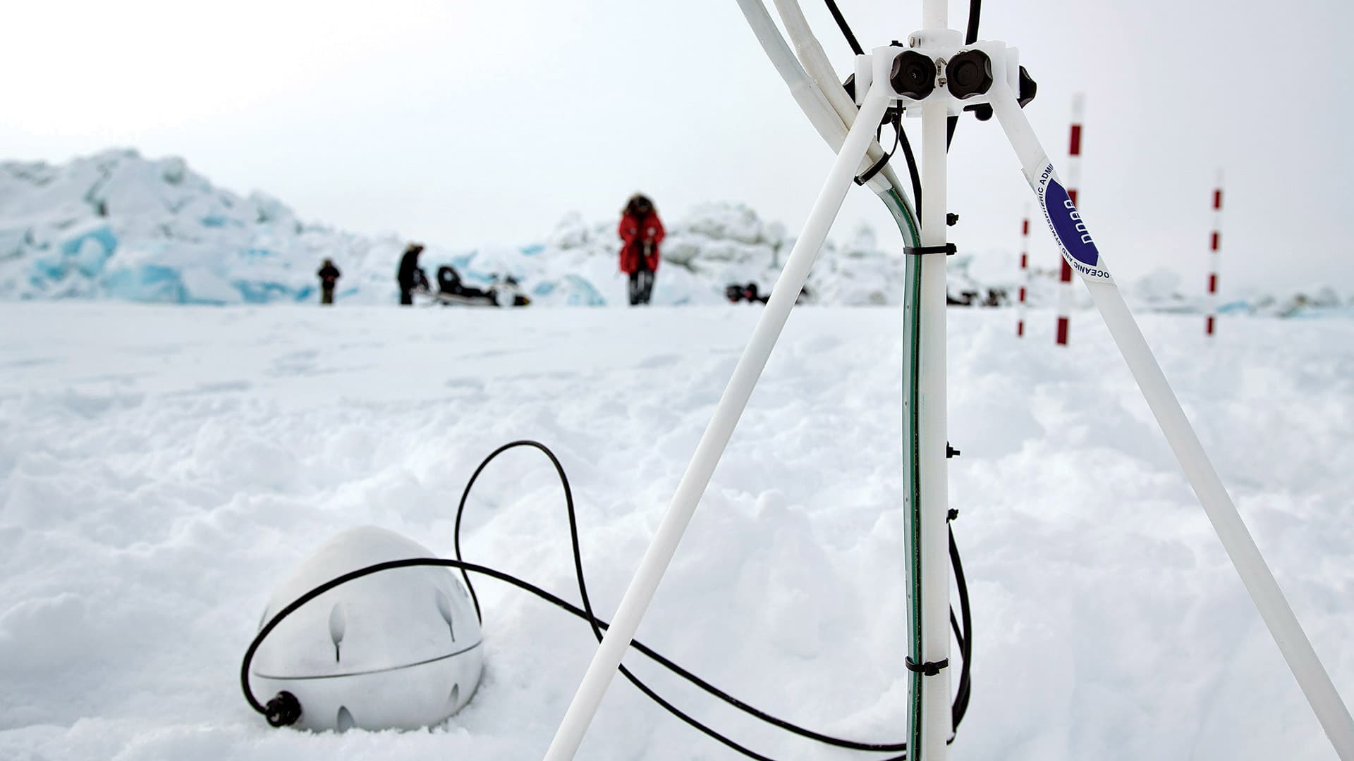Sensor in Arctic landscape