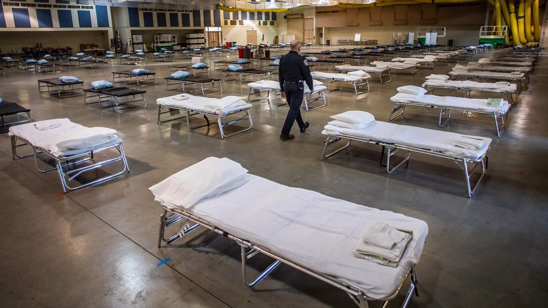 A  new field hospital set up in Indio, Calif., with 125 beds will help ease the burden on the local hospital system amid the growing COVID-19 crisis.