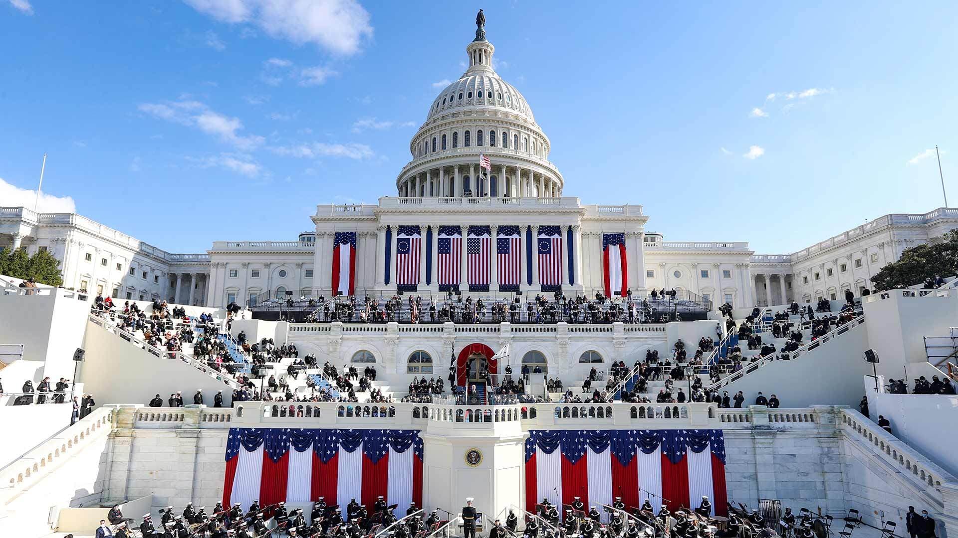U.S. Capitol during Biden's inauguration
