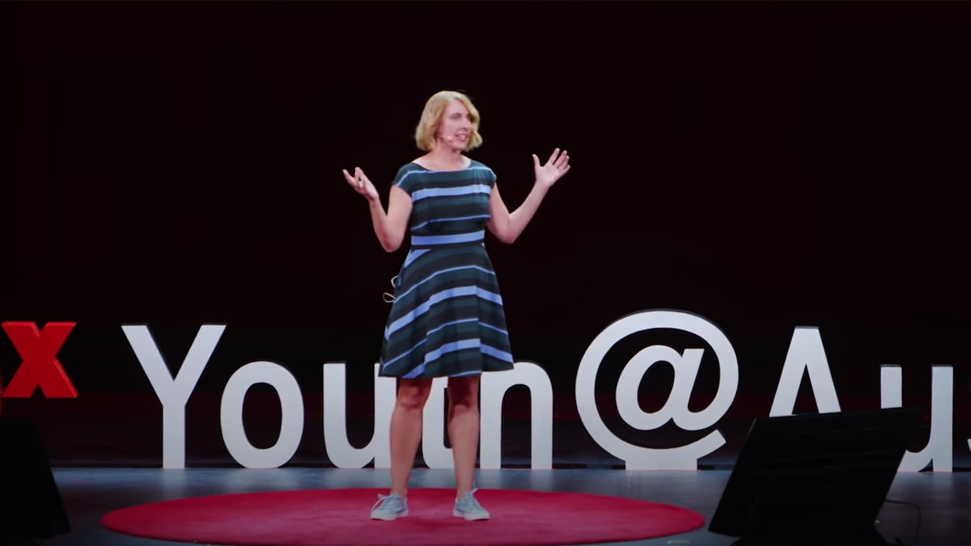 Screengrab of Jen Golbeck at TEDxYouth talk