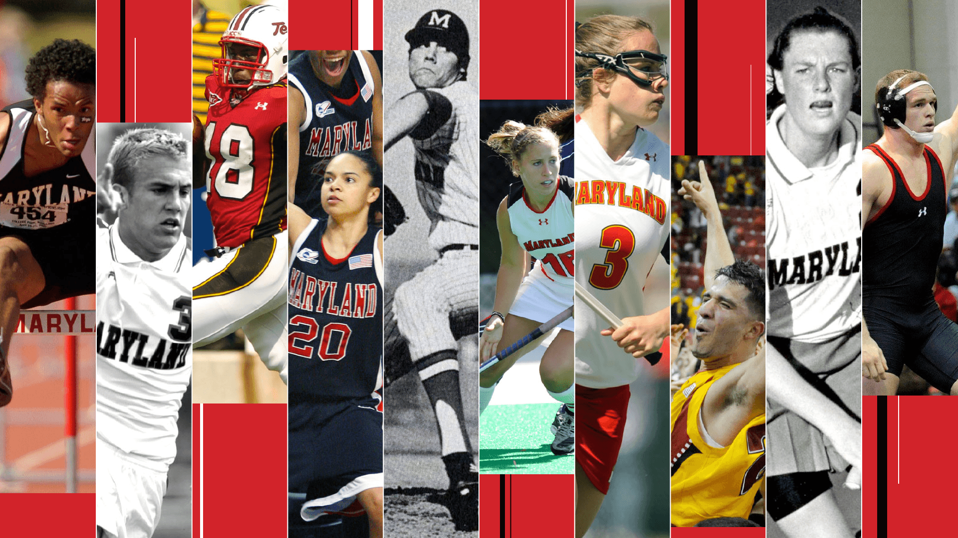 Collage of University of Maryland athletes