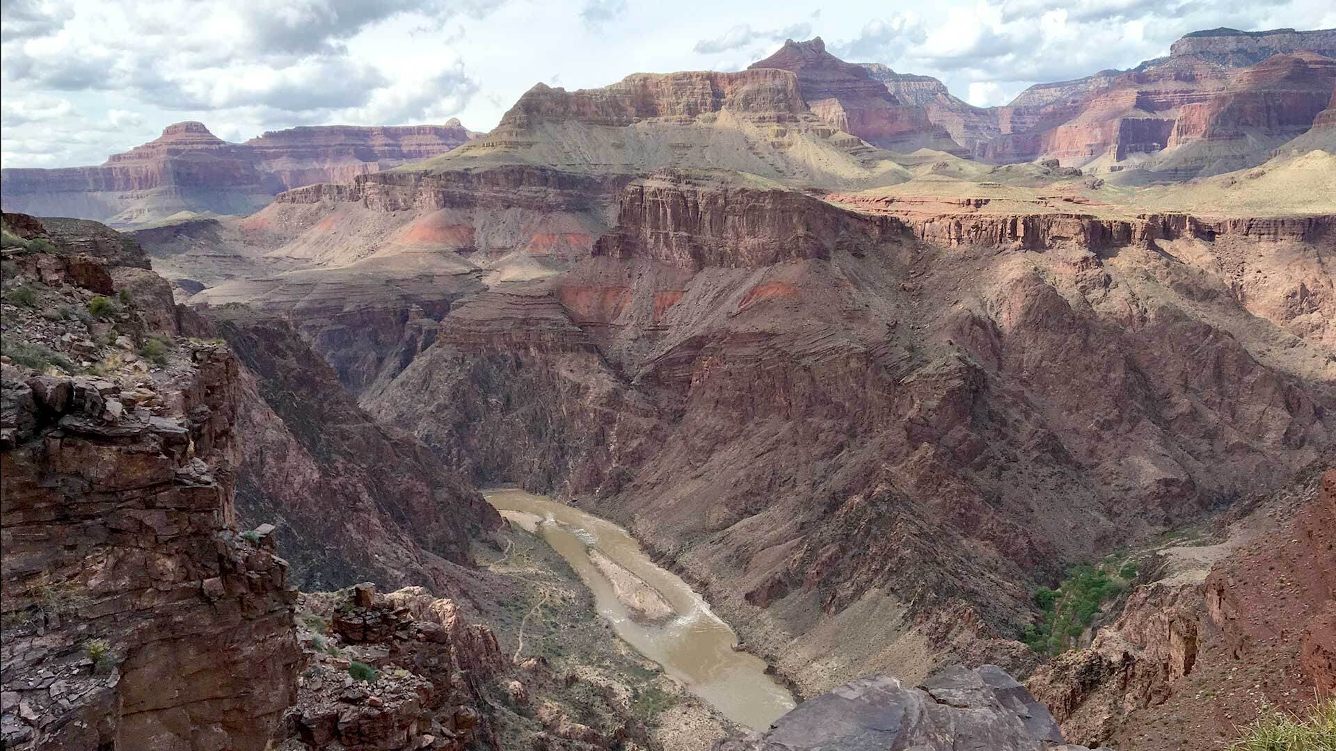 View of Grand Canyon illustrating complex geological concept