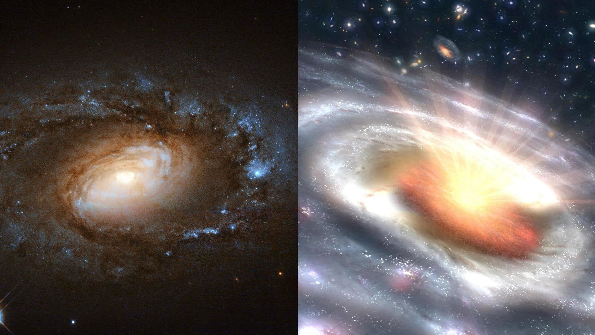 LINER galaxy turns into quasar