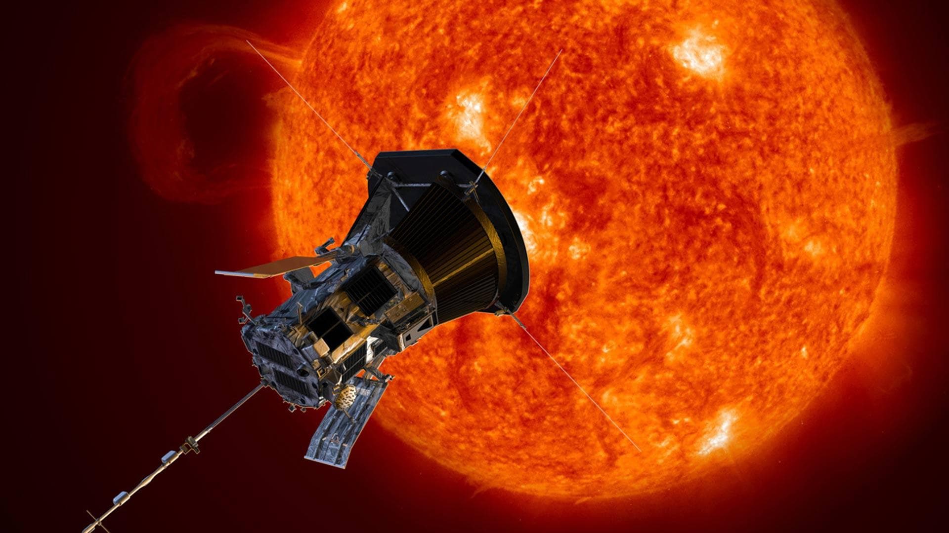 NASA’s Parker Solar Probe near the sun