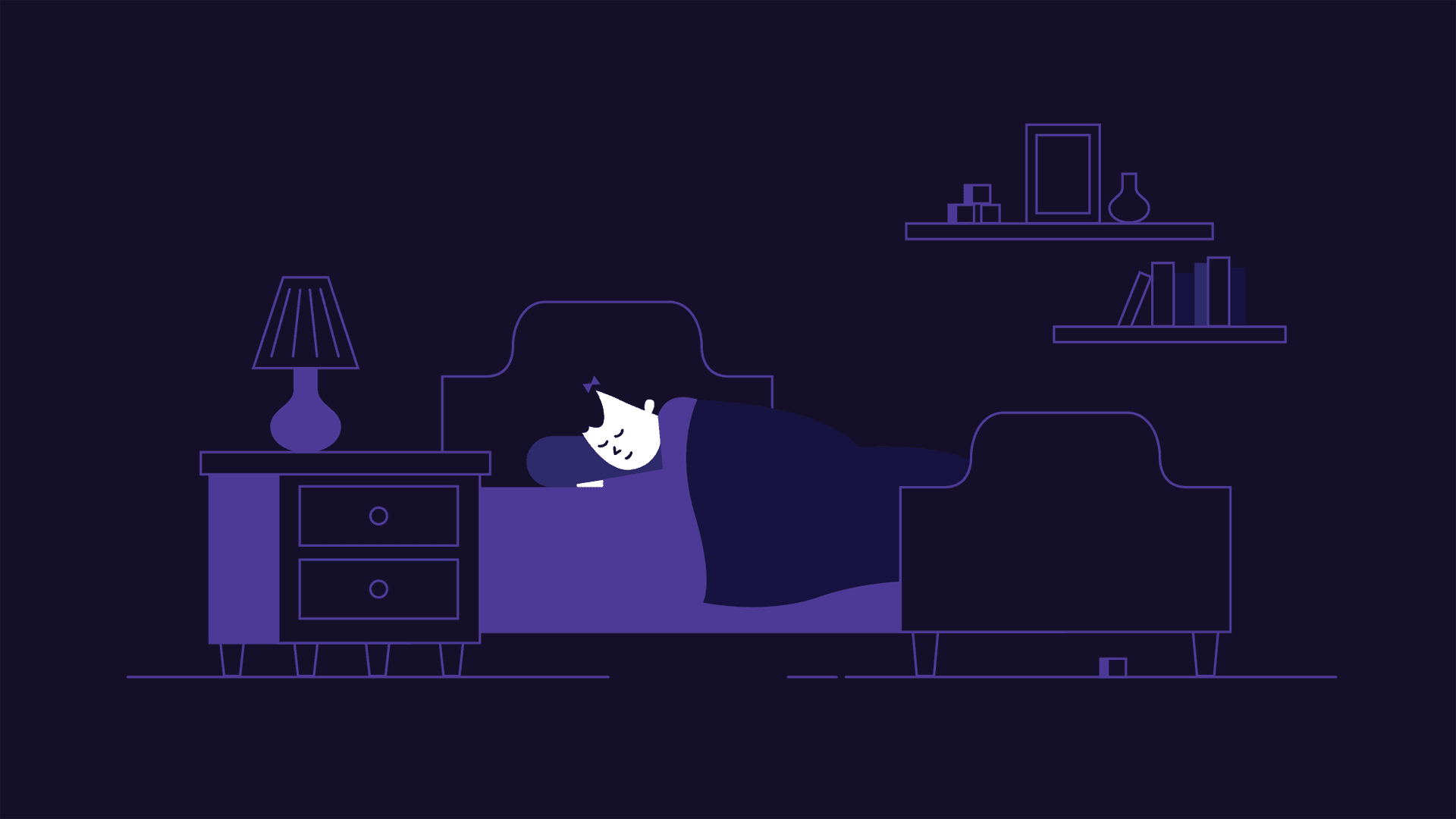 Napping illustration