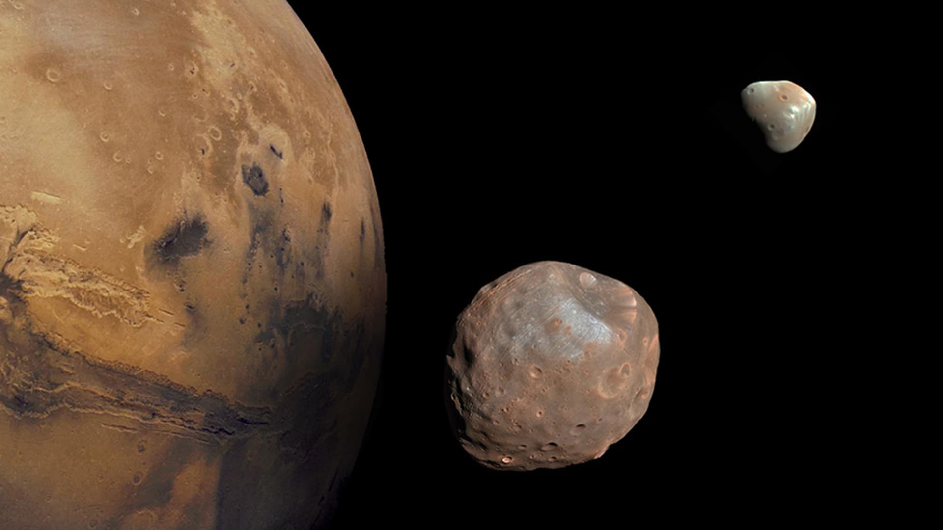 Mars' moons Phobos and Deimos