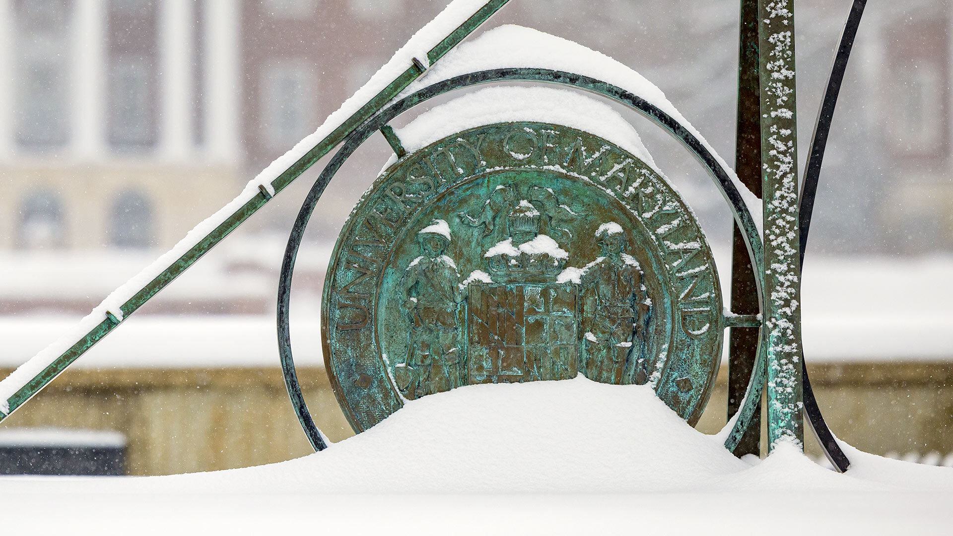 snowy sundial