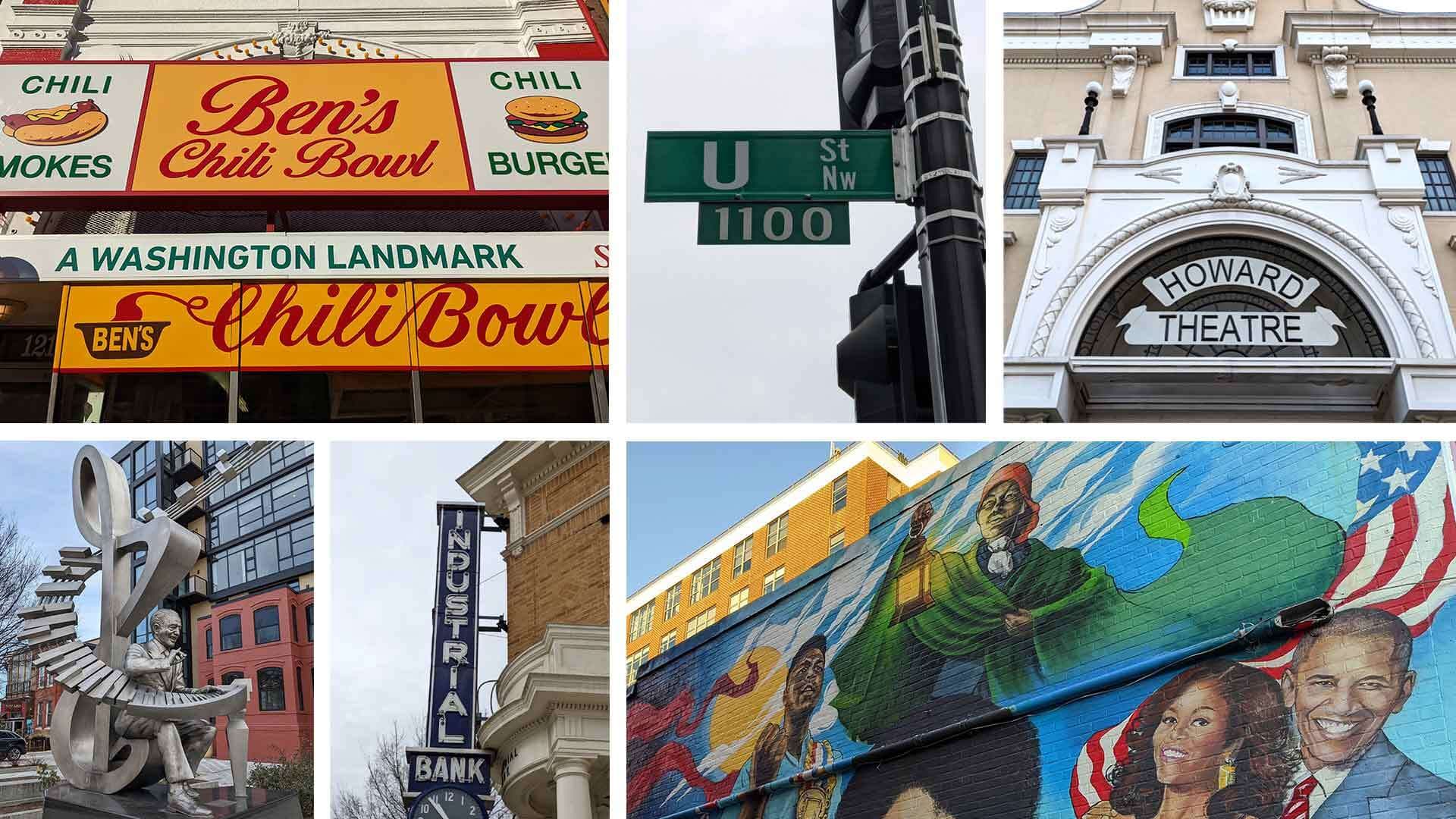 Collage of images from U Street corridor