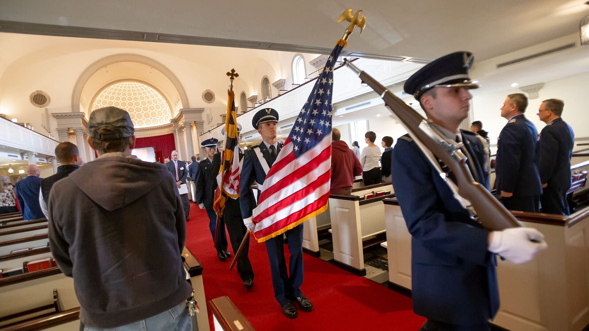 Veterans Day service at Memorial Chapel