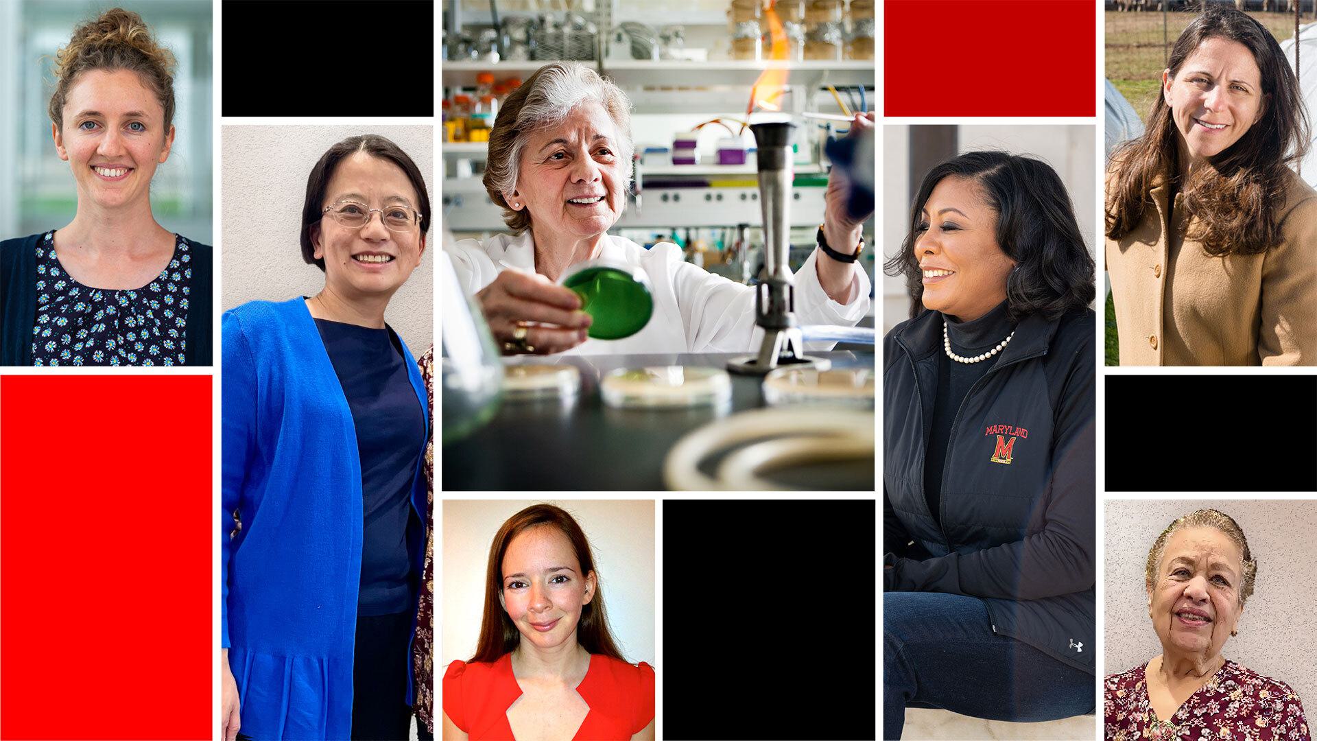 Collage of UMD women scientists