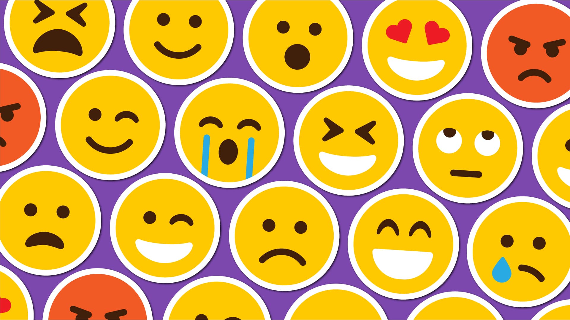 Various Facebook emojis