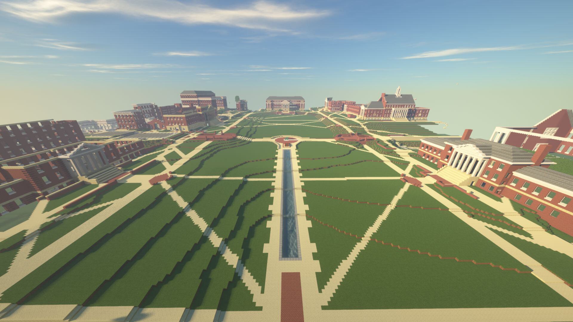 Minecraft version of McKeldin Mall