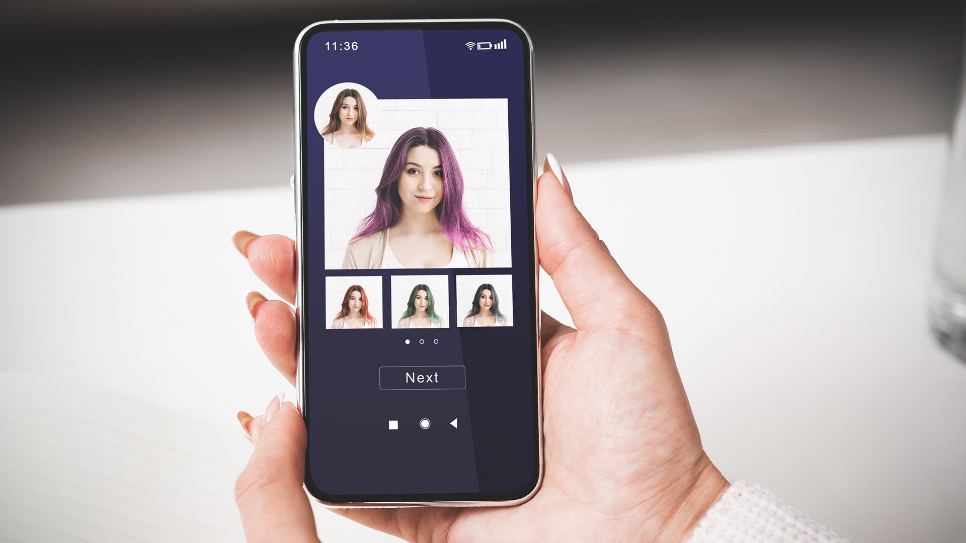 Beauty filters on smartphone
