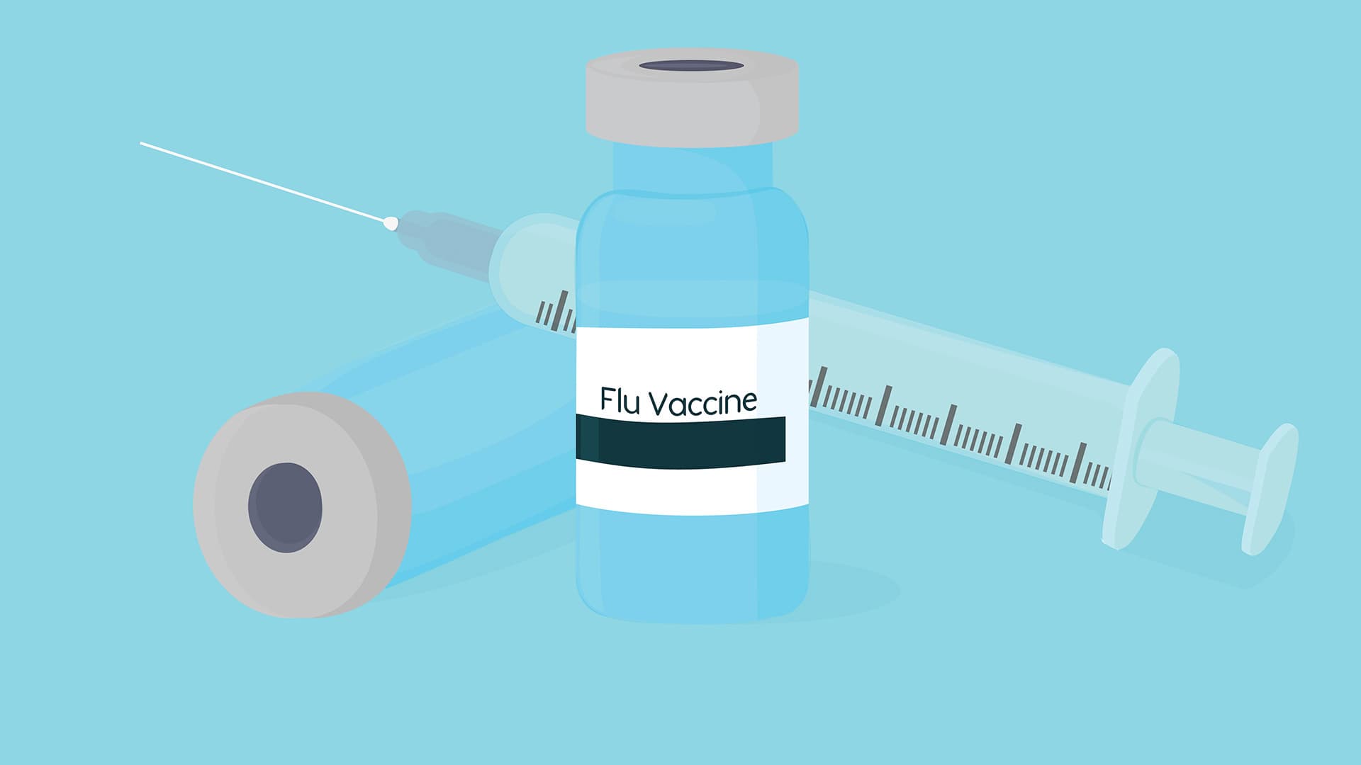 Illustration of flu vaccine