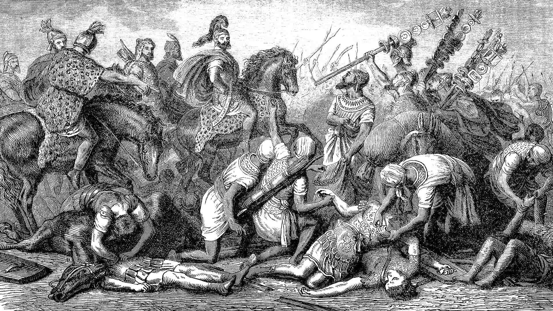 Image of Romans and Carthaginians fighting