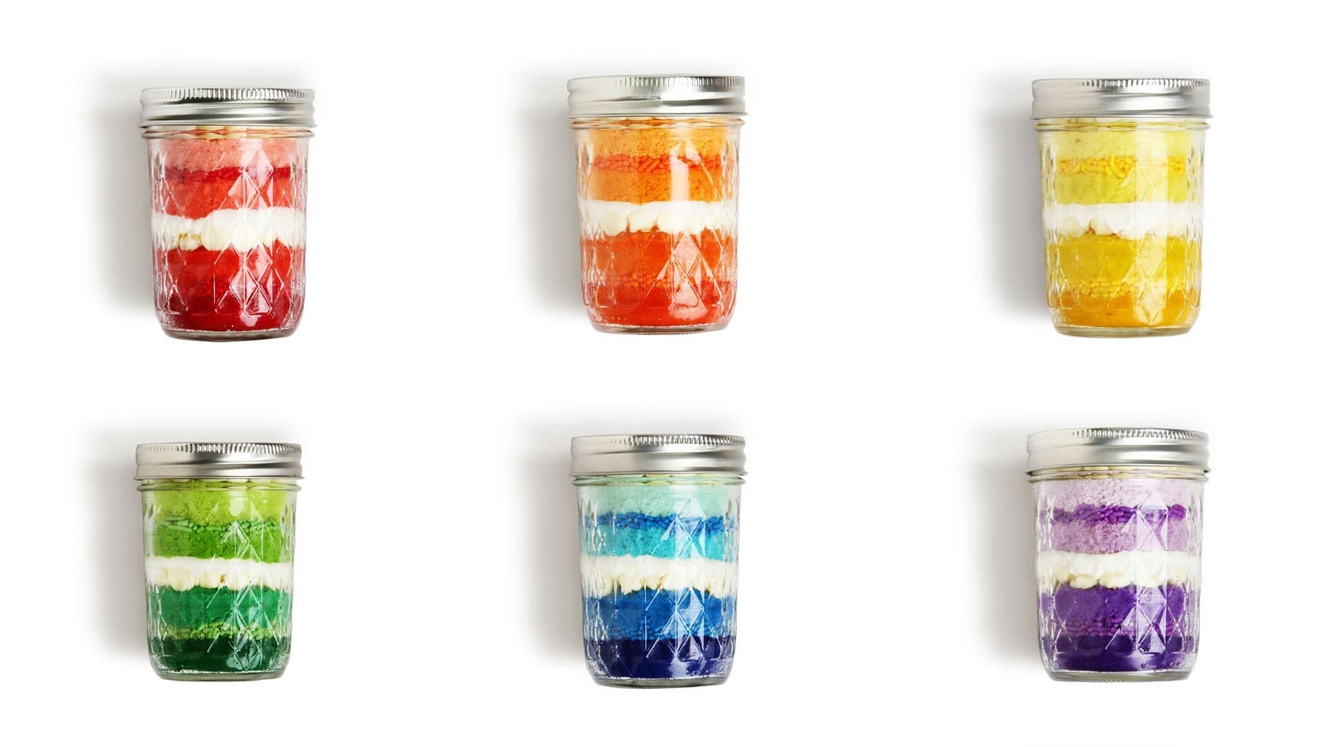 Jars of layered desserts from Jars by Dani