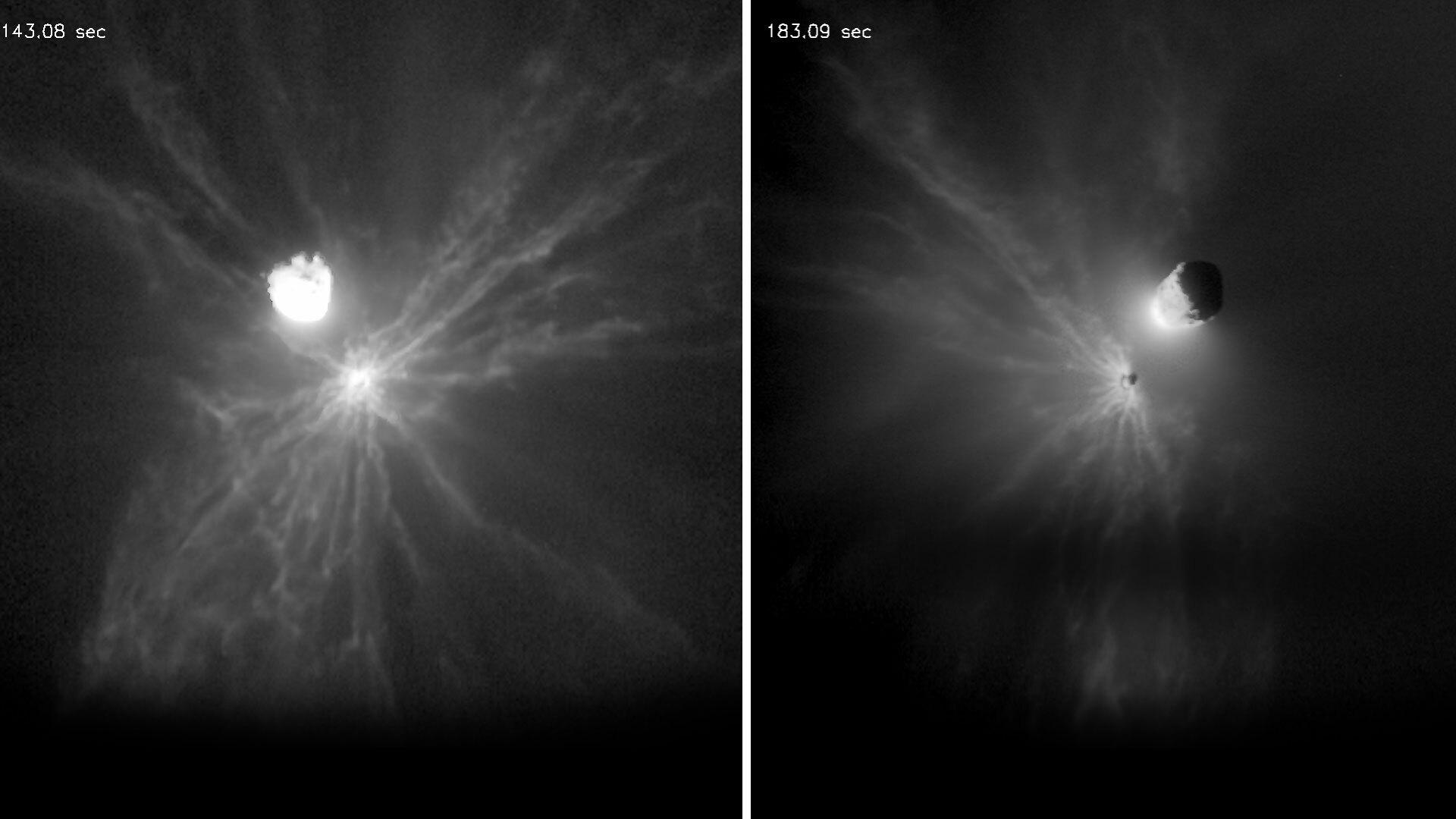 dust and boulders around asteroids