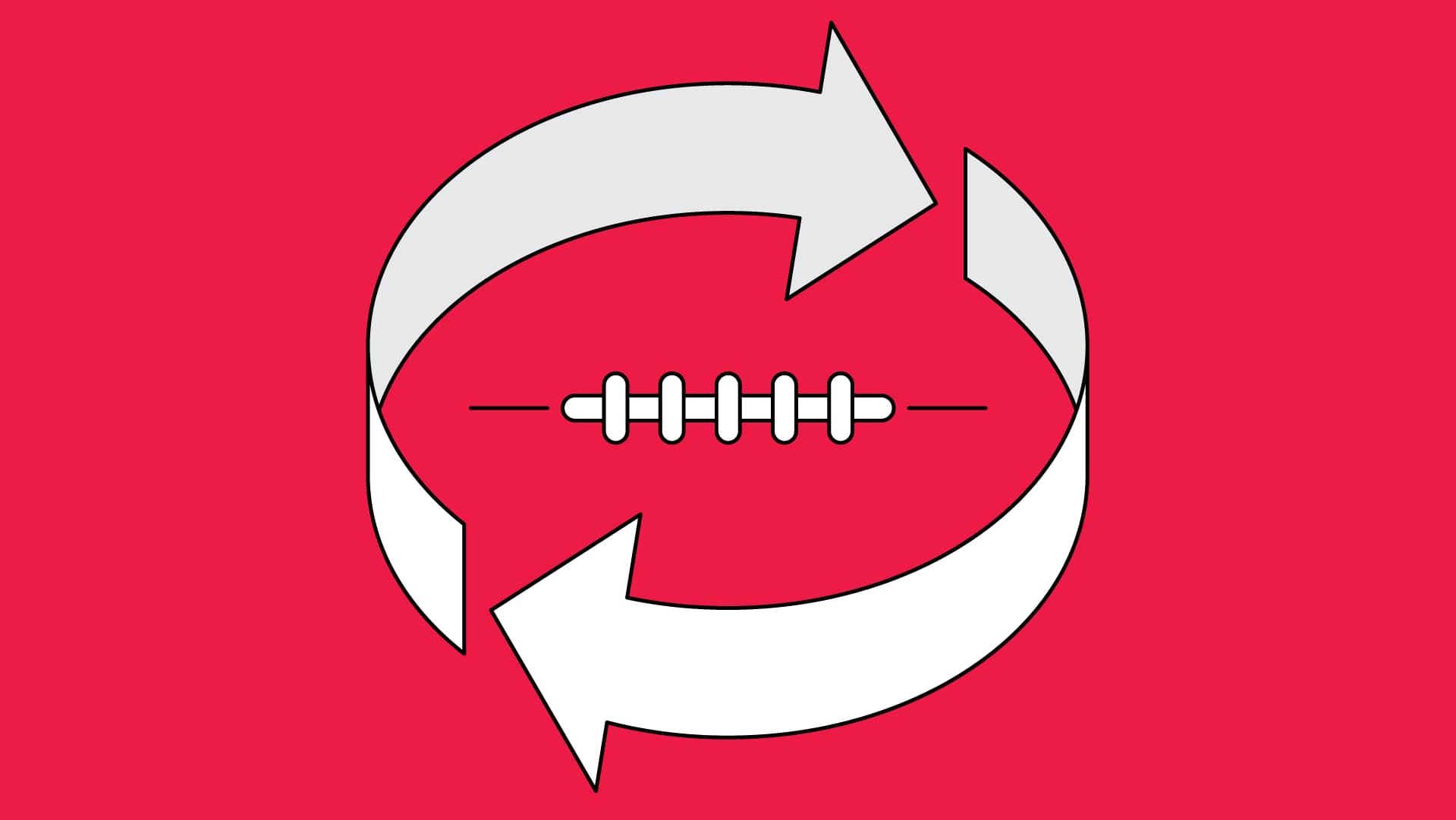 Football/recycle symbol illustration