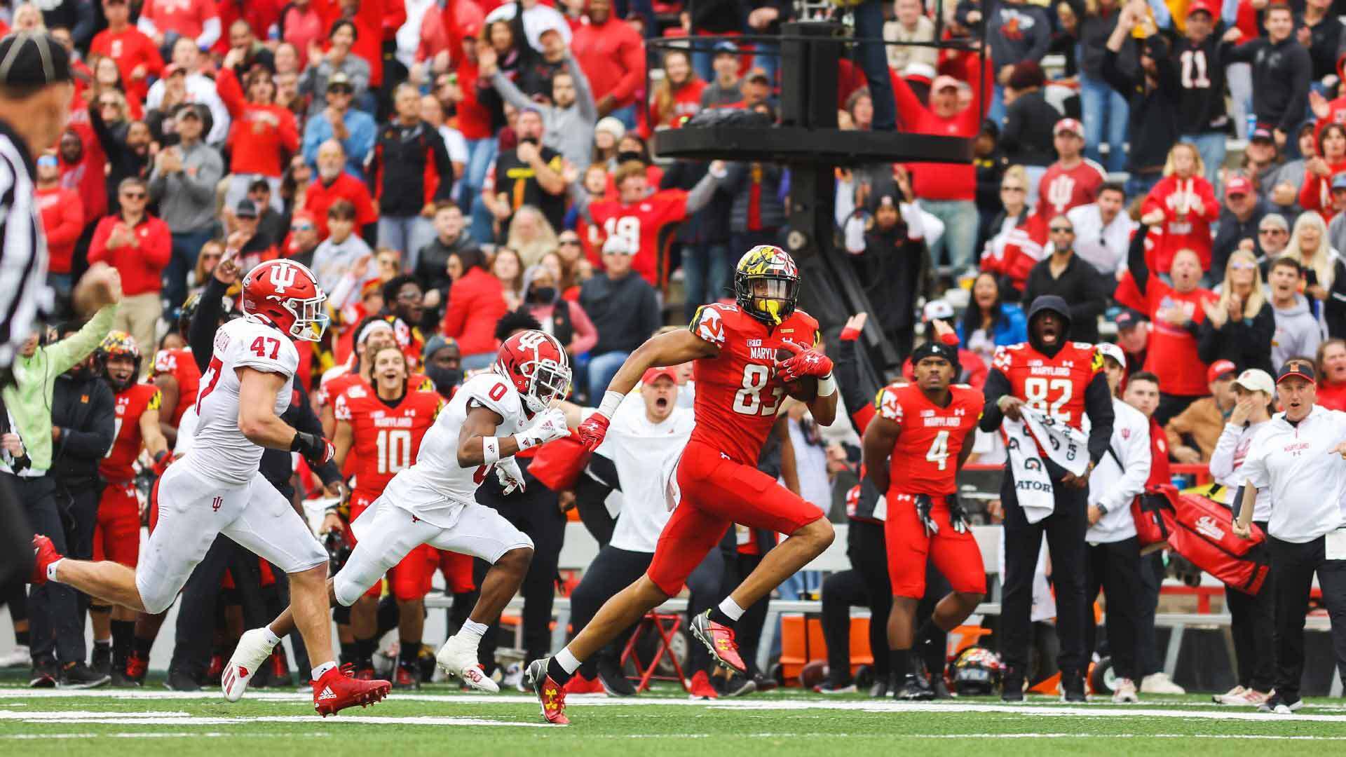 Wide receiver Carlos Carriere outruns Indiana’s defense