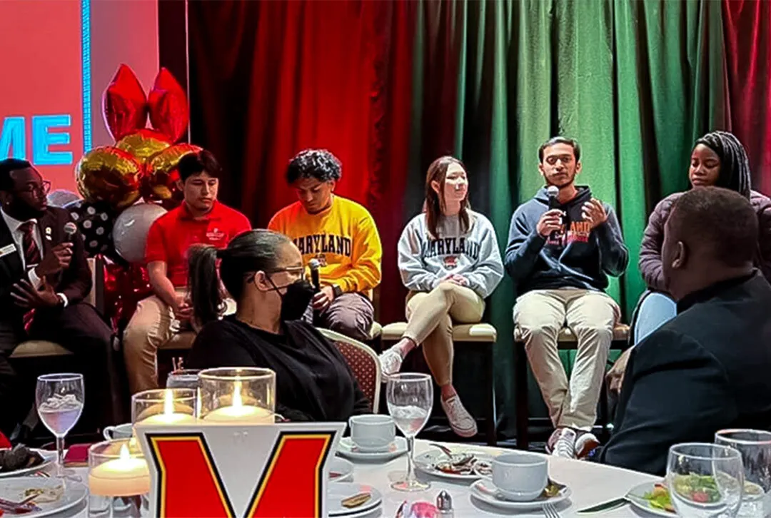 Students at Baltimore event