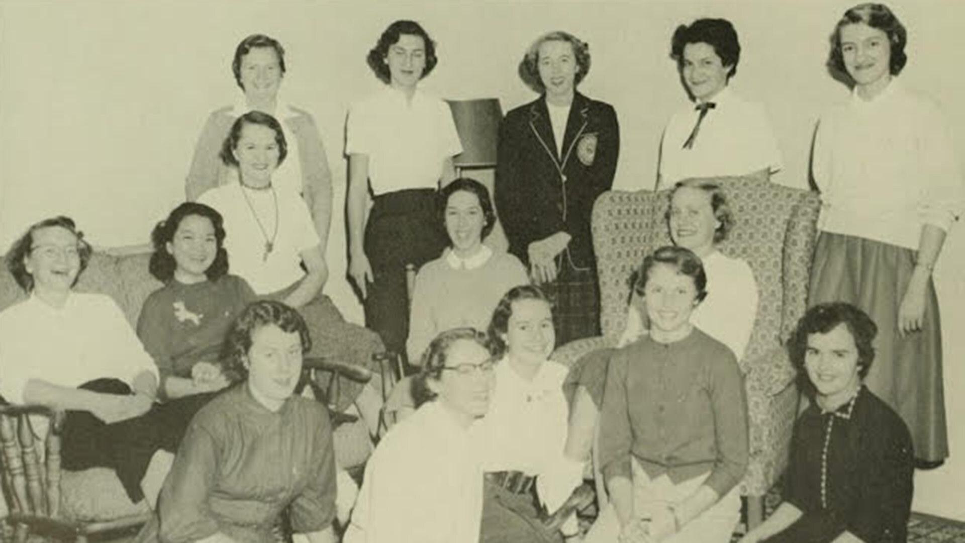 group shot from yearbook