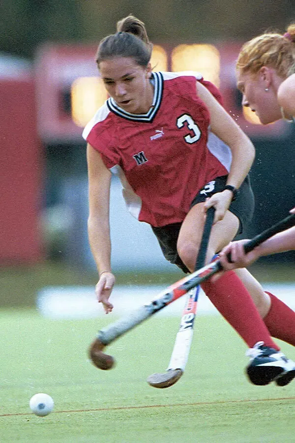 Autumn Welsh Kelly plays field hockey