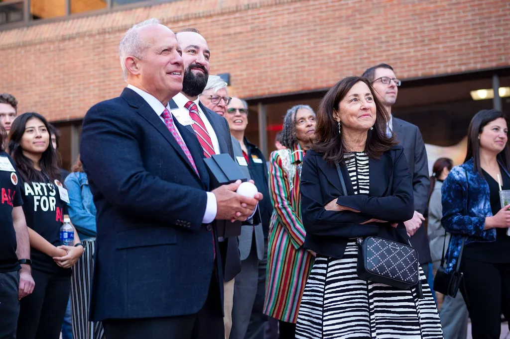 Clarvits at Clarvit Courtyard dedication