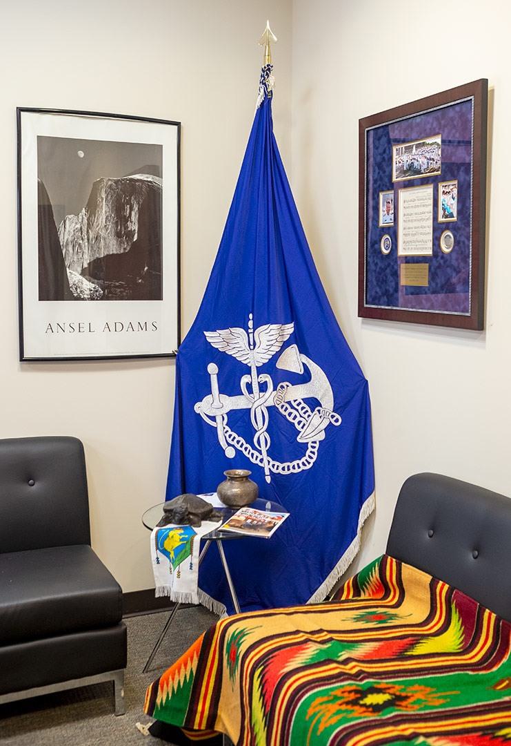 blue Public Health Service flag