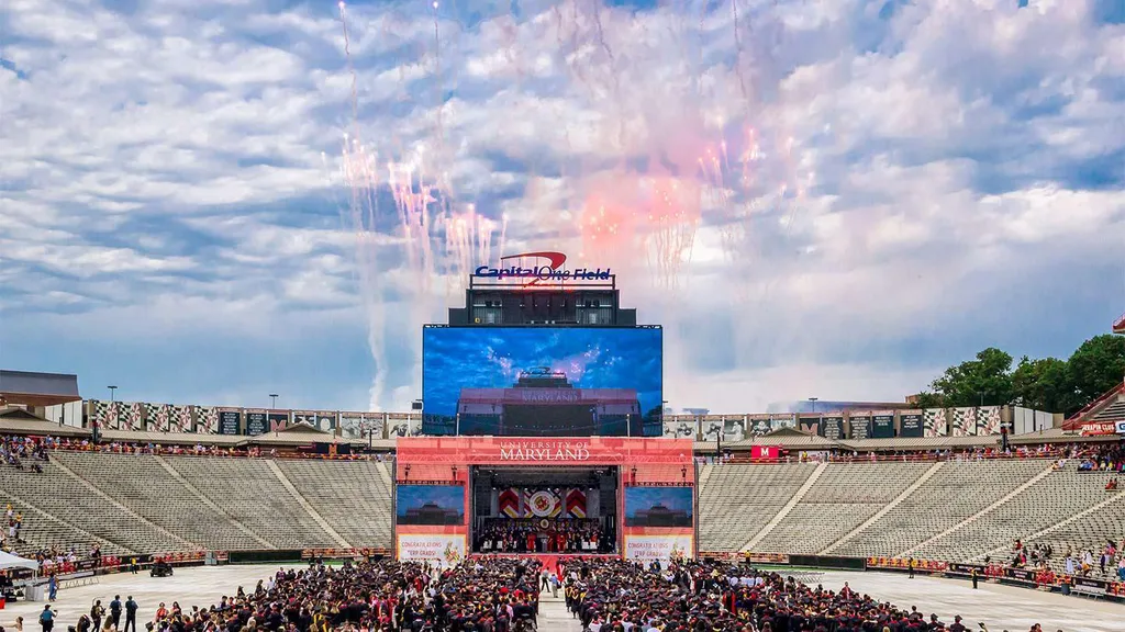 fireworks at commencement