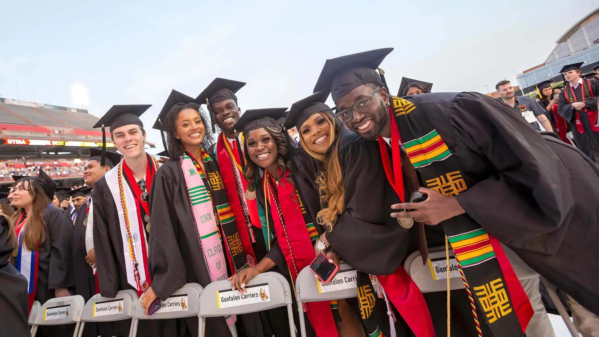 group of graduates smiling