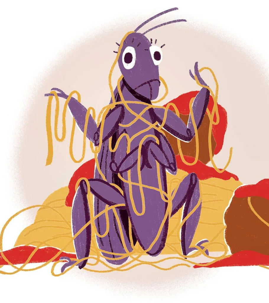 cricket in spaghetti and meatballs