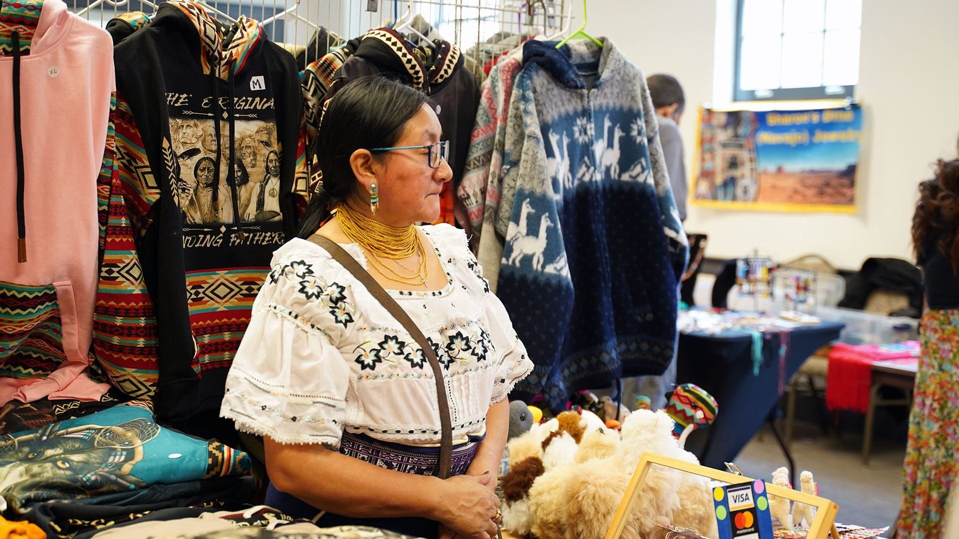Native American woman at Pow Wow