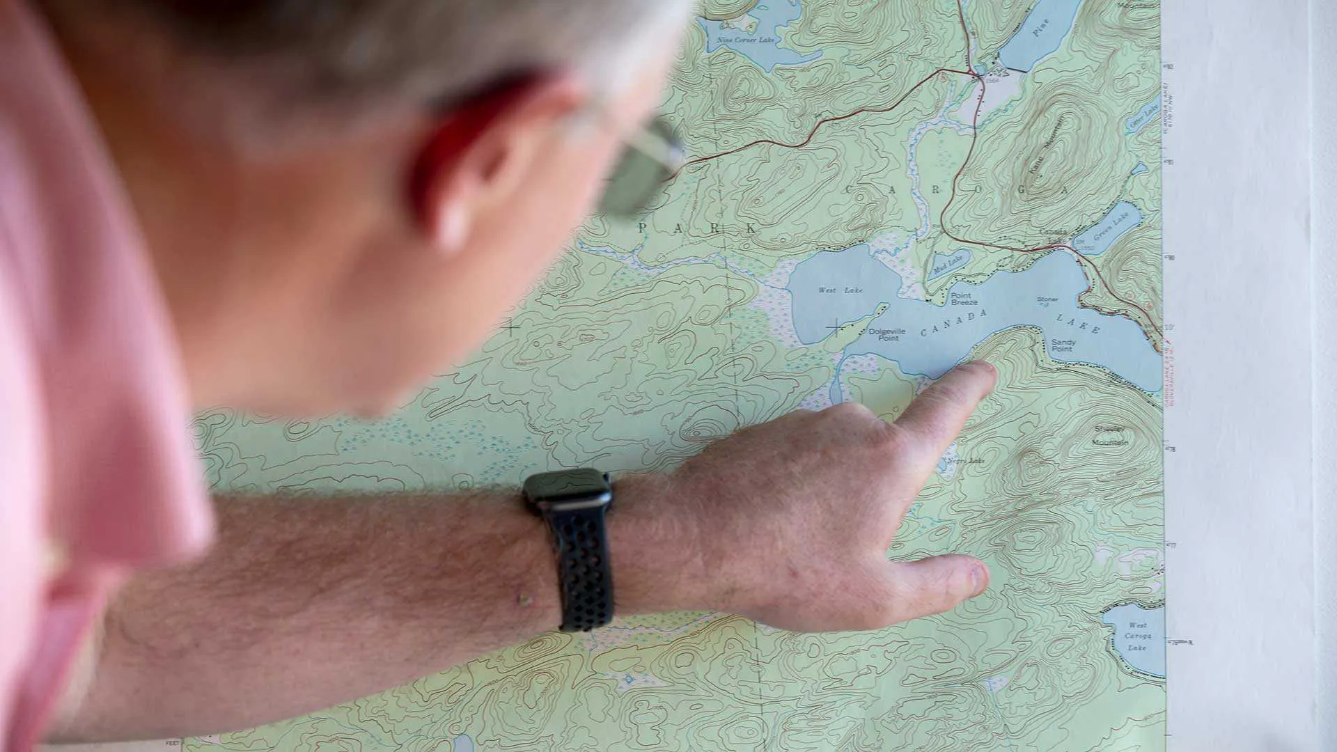 Yarnell points to map