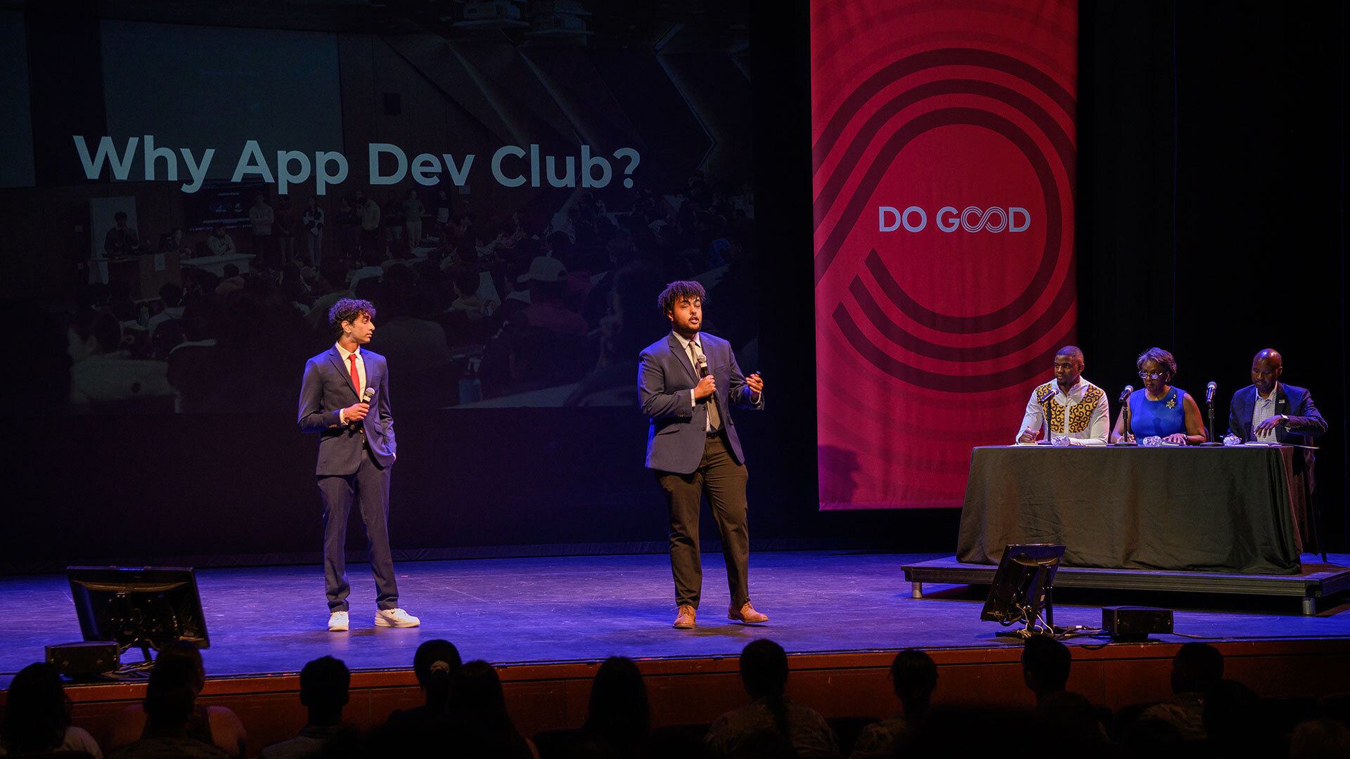App Dev Club presents at Do Good Challenge