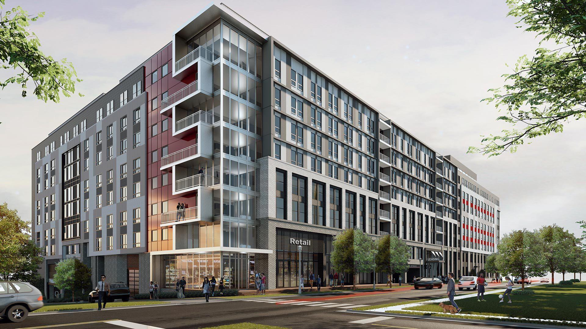 Rendering of The Standard building