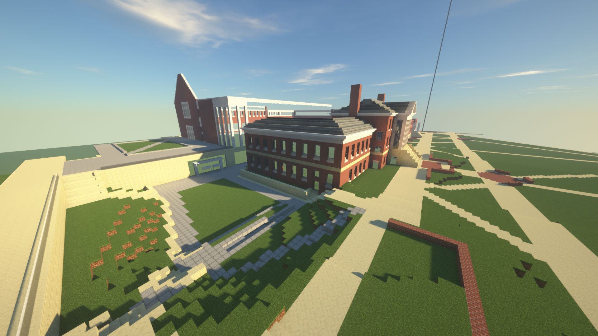 Minecraft version of Edward St. John Learning and Teaching Center