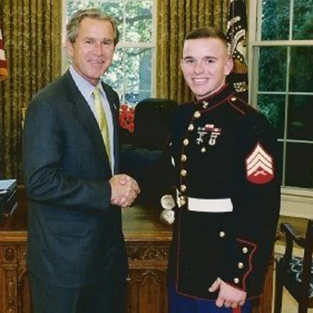 Edward McDermott with George W. Bush