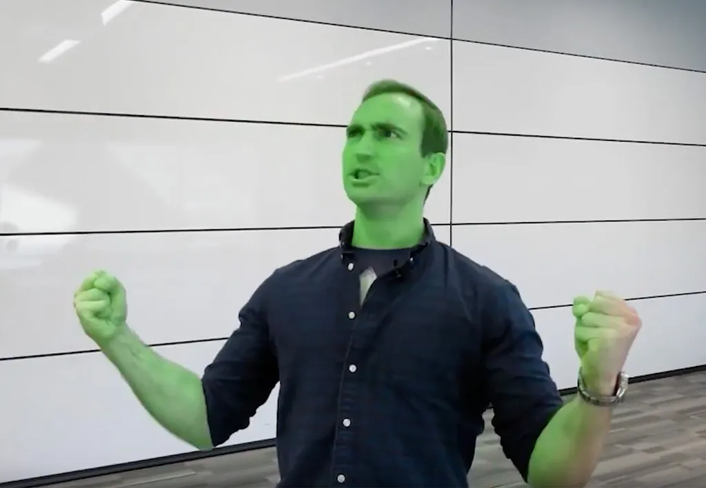 Mike Galczynski turns green