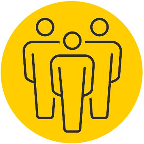 three people