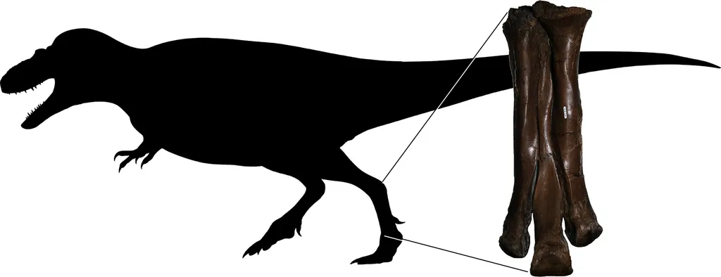 T-Rex bone in leg