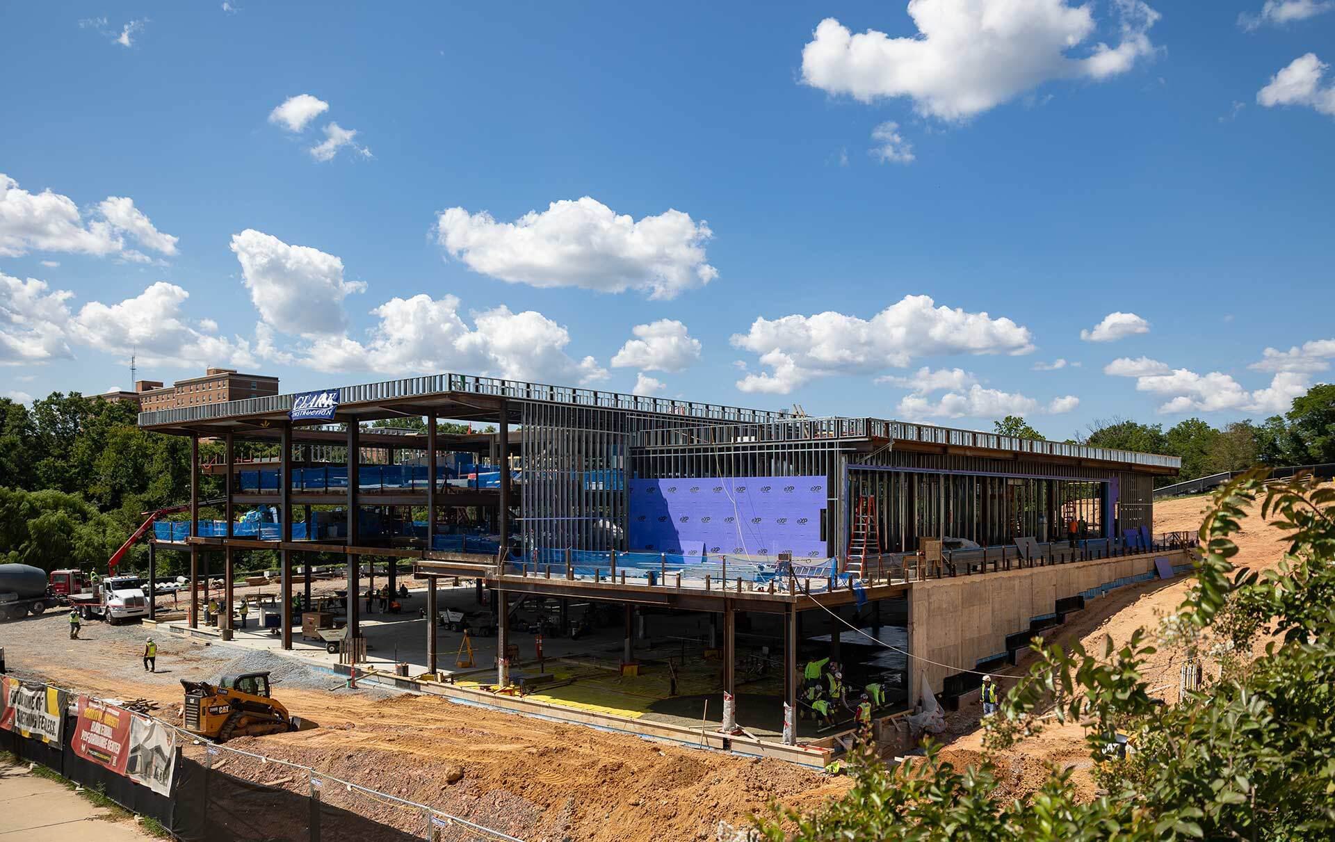 Gossett Basketball Performance Center being built