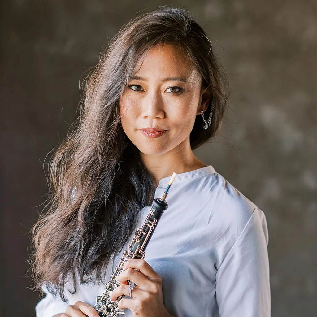 Emily Tsai with oboe