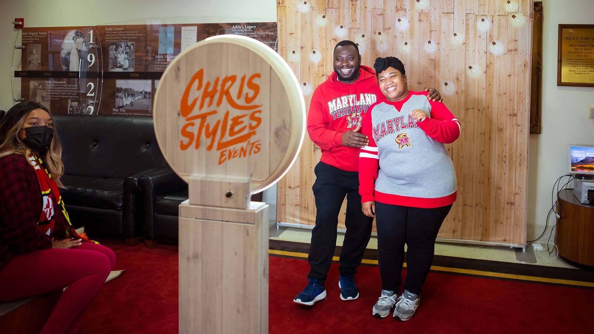 Terps at photo booth