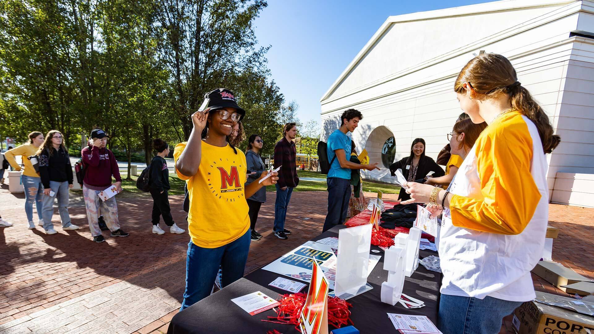 Students get UMD swag